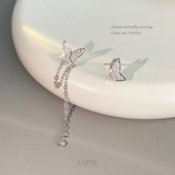 バタフライアシンメトリーピアス 【シルバー925ポスト S925ポスト | LUPIS | 詳細画像4 