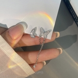 バタフライアシンメトリーピアス 【シルバー925ポスト S925ポスト | LUPIS | 詳細画像5 