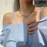 マンテルチェーンメタルハートネックレス | LUPIS | 詳細画像1 