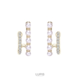 パール×ストーンダブルラインピアス【S925ポスト】 | LUPIS | 詳細画像2