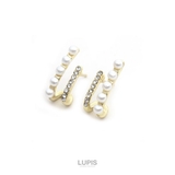 パール×ストーンダブルラインピアス【S925ポスト】 | LUPIS | 詳細画像3