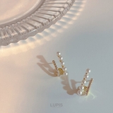 パール×ストーンダブルラインピアス【S925ポスト】 | LUPIS | 詳細画像5