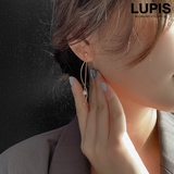 ウェーブ×チェーンイヤリング【ネジバネ式】 | LUPIS | 詳細画像1