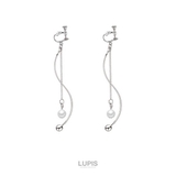 ウェーブ×チェーンイヤリング【ネジバネ式】 | LUPIS | 詳細画像3