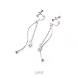 ウェーブ×チェーンイヤリング【ネジバネ式】 | LUPIS | 詳細画像6