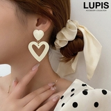 BIGツインハートピアス【S925ポスト】 | LUPIS | 詳細画像1 