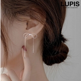 スネークチェーンリボンピアス【S925ポスト】 | LUPIS | 詳細画像1