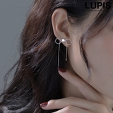 スネークチェーンリボンイヤリング【クリップ式】 | LUPIS | 詳細画像1