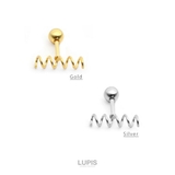 【18G】スプリングストレートバーベルボディピアス 【サージカルステンレス 31… | LUPIS | 詳細画像4 