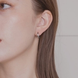 【金属アレルギー対応 316L】ドロッププチステンレスフープピアス | LUPIS | 詳細画像2 