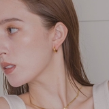 【金属アレルギー対応 316L】ドロッププチステンレスフープピアス | LUPIS | 詳細画像4 