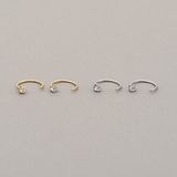 【金属アレルギー対応 316L】キャッチレスジルコニアステンレスフープピアス | LUPIS | 詳細画像5