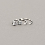 【金属アレルギー対応 316L】キャッチレスジルコニアステンレスフープピアス | LUPIS | 詳細画像7