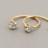 【金属アレルギー対応 316L】キャッチレスジルコニアステンレスフープピアス | LUPIS | 詳細画像8