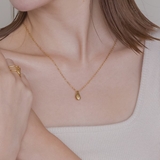 【金属アレルギー対応 316L】ドロップステンレスネックレス | LUPIS | 詳細画像1 