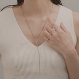 【金属アレルギー対応 316L】スネークチェーンラリエットステンレスネックレス | LUPIS | 詳細画像1 