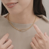 アシンメトリーマンテルステンレスネックレス | LUPIS | 詳細画像2 