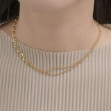 アシンメトリーマンテルステンレスネックレス | LUPIS | 詳細画像4 