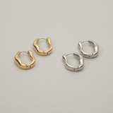 【金属アレルギー対応 316L】ニュアンスステンレスフープピアス | LUPIS | 詳細画像4 