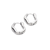 【金属アレルギー対応 316L】ニュアンスステンレスフープピアス | LUPIS | 詳細画像7 