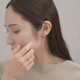 【金属アレルギー対応 316L】クロスラインステンレスフープピアス | LUPIS | 詳細画像4
