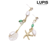 スターフィッシュ×シェル×バロックパールピアス  | LUPIS | 詳細画像1 