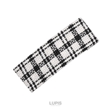 ホワイト | チェック柄ぱっちんヘアピン【ヘアアクセサリー】 | LUPIS