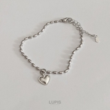 ボールチェーンメタルハートブレスレット | LUPIS | 詳細画像6 
