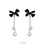 ブラックリボンピアス【S925ポスト】 | LUPIS | 詳細画像5 