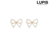 パールラインリボンピアス【S925ポスト】 | LUPIS | 詳細画像1 