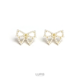 パールラインリボンピアス【S925ポスト】 | LUPIS | 詳細画像5 
