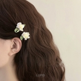 ≪2個入り≫エレガントガーリーフラワープチヘアクリップセット | LUPIS | 詳細画像2 