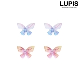グラデーションバタフライプチピアス【S925ポスト】 | LUPIS | 詳細画像1