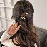 ≪1個入≫メタルリボンミニヘアクリップ | LUPIS | 詳細画像5