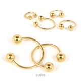 ゴールドシンプルサーキュラーバーベルボディピアス   | LUPIS | 詳細画像3 
