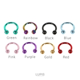【16G】シンプルカラーサーキュラーバーベルボディピアス | LUPIS | 詳細画像3