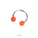 オレンジ | ラメボールサーキュラーバーベルボディピアス | LUPIS