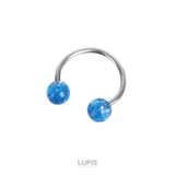 ブルー | ラメボールサーキュラーバーベルボディピアス | LUPIS