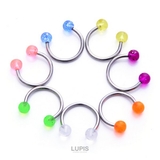 ラメボールサーキュラーバーベルボディピアス | LUPIS | 詳細画像3