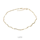 ゴールド | シンプルウェーブメタルチョーカーネックレス | LUPIS