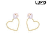 ハートフレームバックキャッチピアス【S925ポスト】 | LUPIS | 詳細画像1 