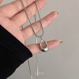 スネークチェーン変形メタルネックレス | LUPIS | 詳細画像3 