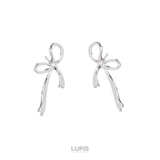 シンプルメタルリボンピアス【S925ポスト】 | LUPIS | 詳細画像2 