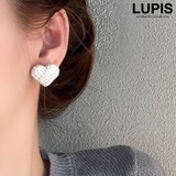 編み込みハートピアス【S925ポスト】 | LUPIS | 詳細画像1