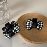 ≪1個入り≫千鳥柄リボンミニヘアクリップ | LUPIS | 詳細画像5 