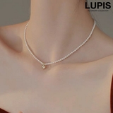 メタルハートパールネックレス | LUPIS | 詳細画像1 