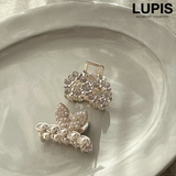 パール×ストーンミニヘアクリップ | LUPIS | 詳細画像1