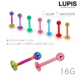 シンプルカラーラブレットスタッドボディピアス | LUPIS | 詳細画像1