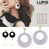 サークルファープレートピアス【大ぶり】 | LUPIS | 詳細画像1