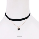 ハート×ベロアチョーカーネックレス | LUPIS | 詳細画像4 